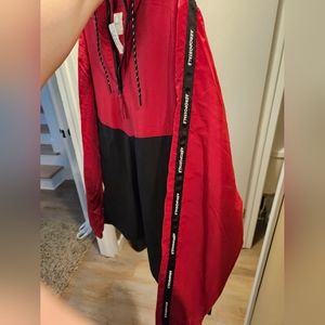 NEW Aeropostale Hooded Pullover Anorak Jacket Half-Zip, Men's Large